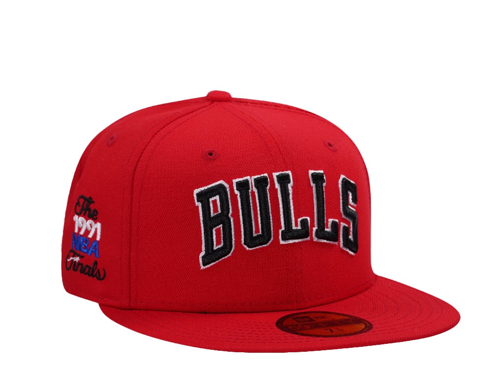 New Era Chicago Bulls NBA Finals 1991 Red Prime Edition 59Fifty Fitted Cap