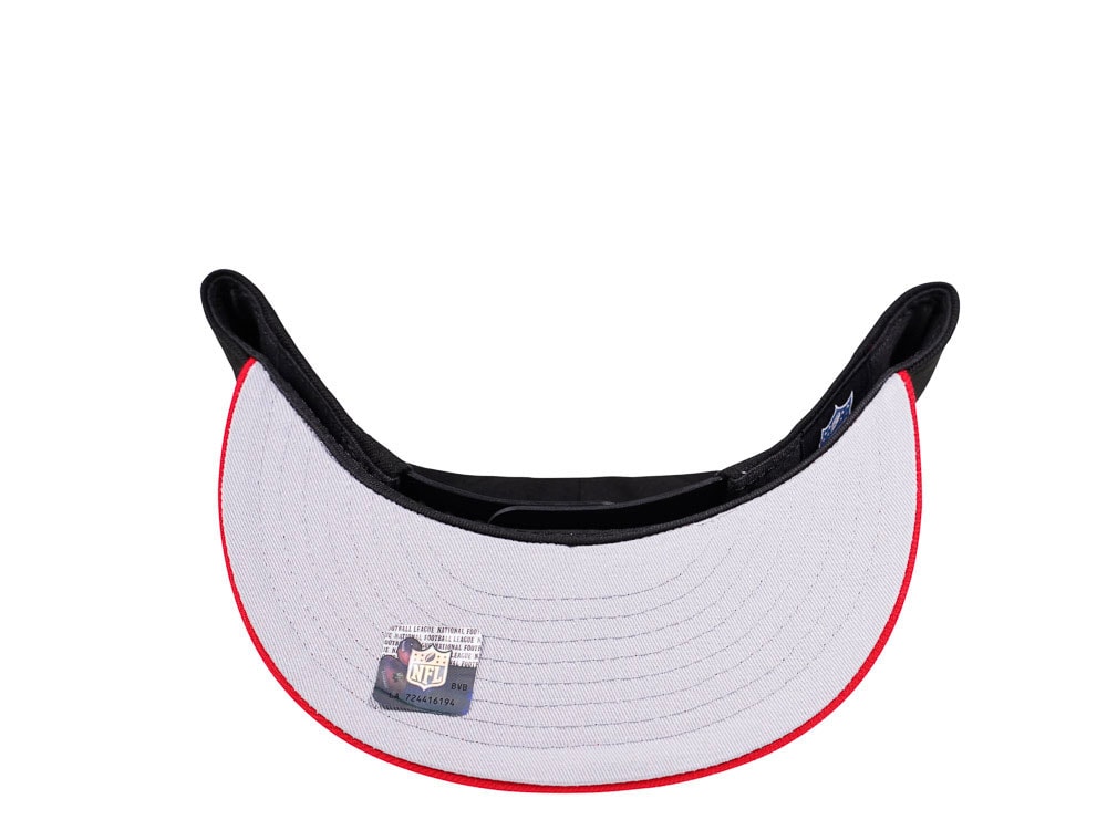 New Era New England Patriots Black and Red Edition 9Fifty Snapback Cap