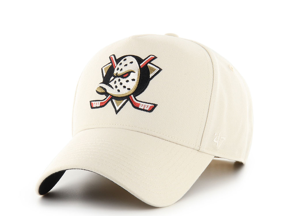 47 Brand Anaheim Ducks Ballpark White Offside Snapback Cap