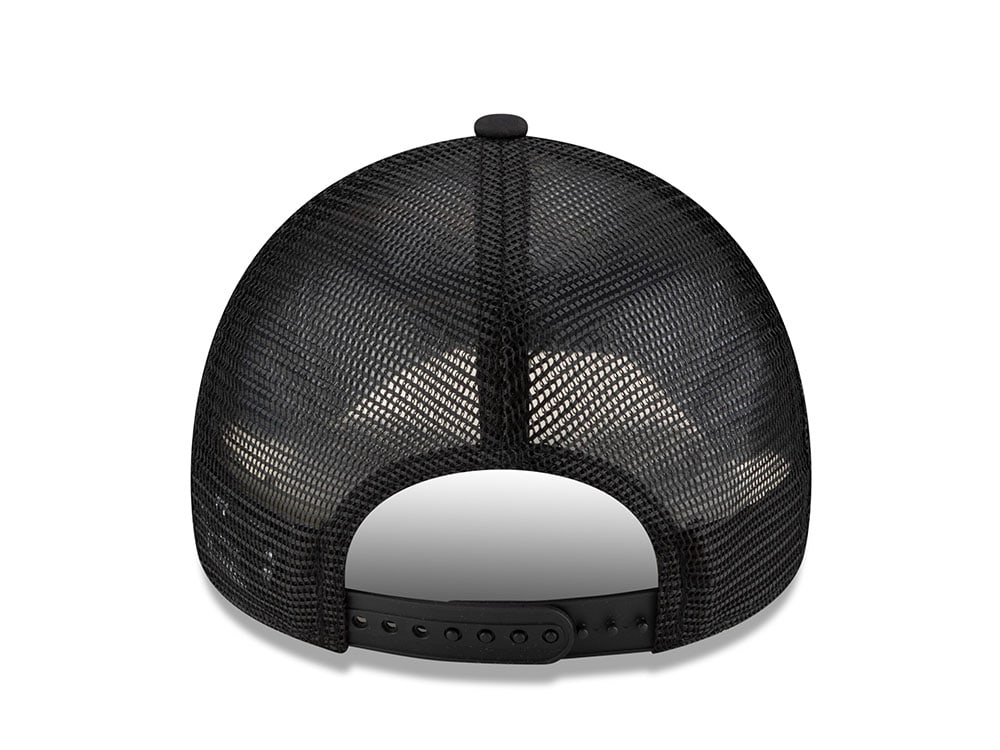New Era AS Roma Black 9Forty A Frame Trucker Snapback Cap