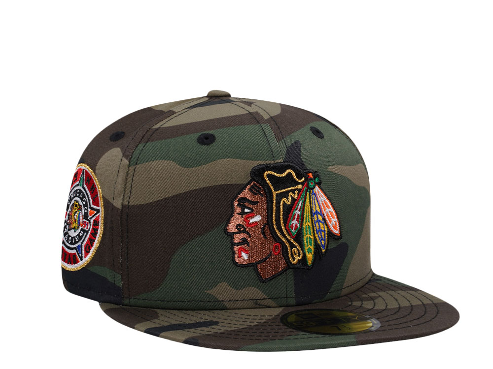 New Era Chicago Blackhawks All Star Game 1991 Woodland Camo Prime Edition 59Fifty Fitted Cap