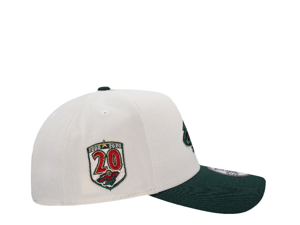 New Era Minnesota Wild 20th Anniversary Chrome Two Tone Edition 9Forty A Frame Snapback Cap