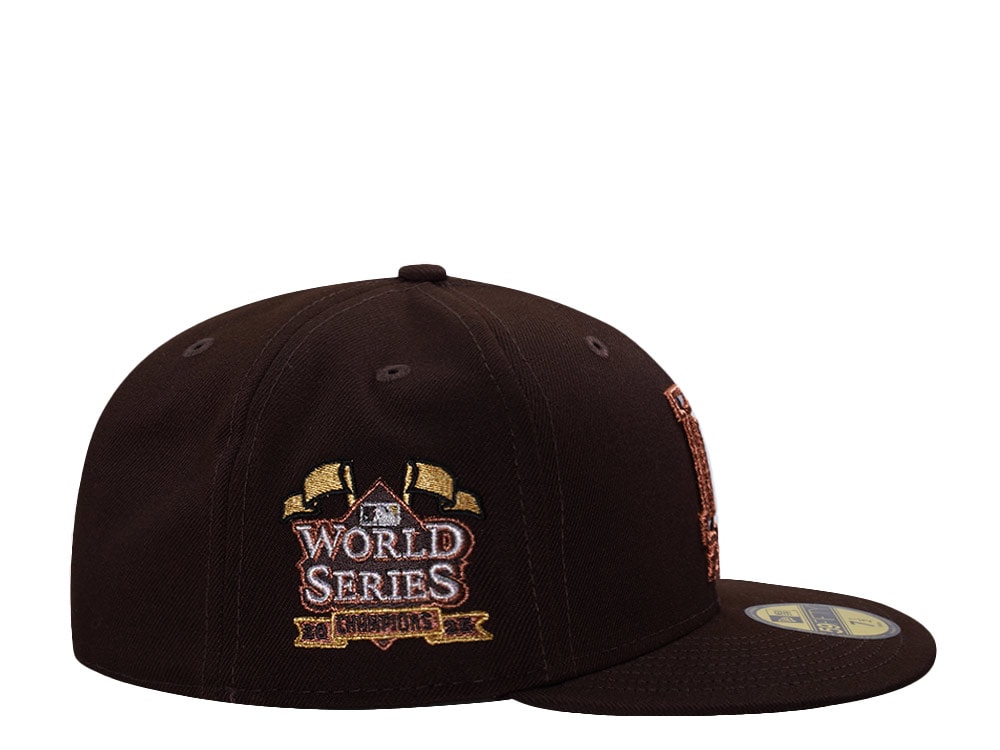 New Era Los Angeles Dodgers World Series 2025 Burnt Wood Prime Edition 59Fifty Fitted Cap
