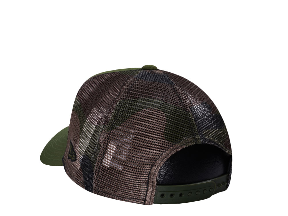 New Era Boston Bruins Green Camo Trucker Edition 9Forty A Frame Snapback Cap