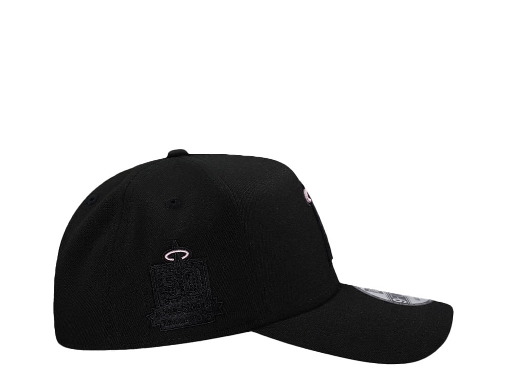 New Era Anaheim Angels 50th Anniversary Black Pink Edition 9Forty A Frame Snapback Cap
