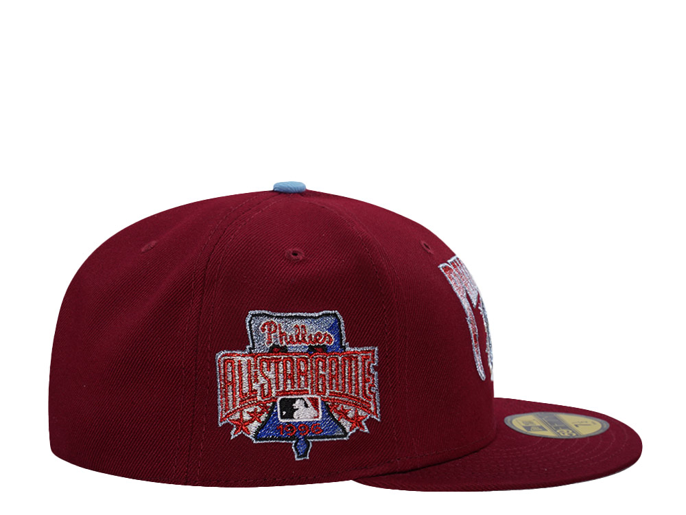 New Era Philadelphia Phillies All Star Game 1996 Cardinal Red Prime Edition 59Fifty Fitted Cap