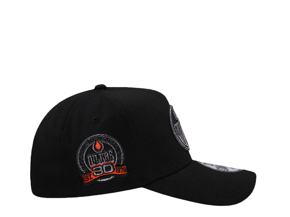 New Era Edmonton Oilers 30th Anniversary Metallic Prime Edition 9Forty A Frame Snapback Cap