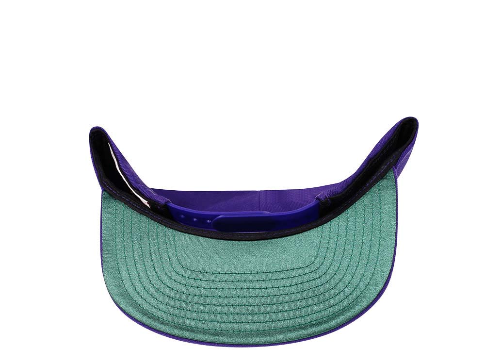 Mitchell & Ness Los Angeles Lakers HWC Zig Zag Satin Undervisor Snapback Cap
