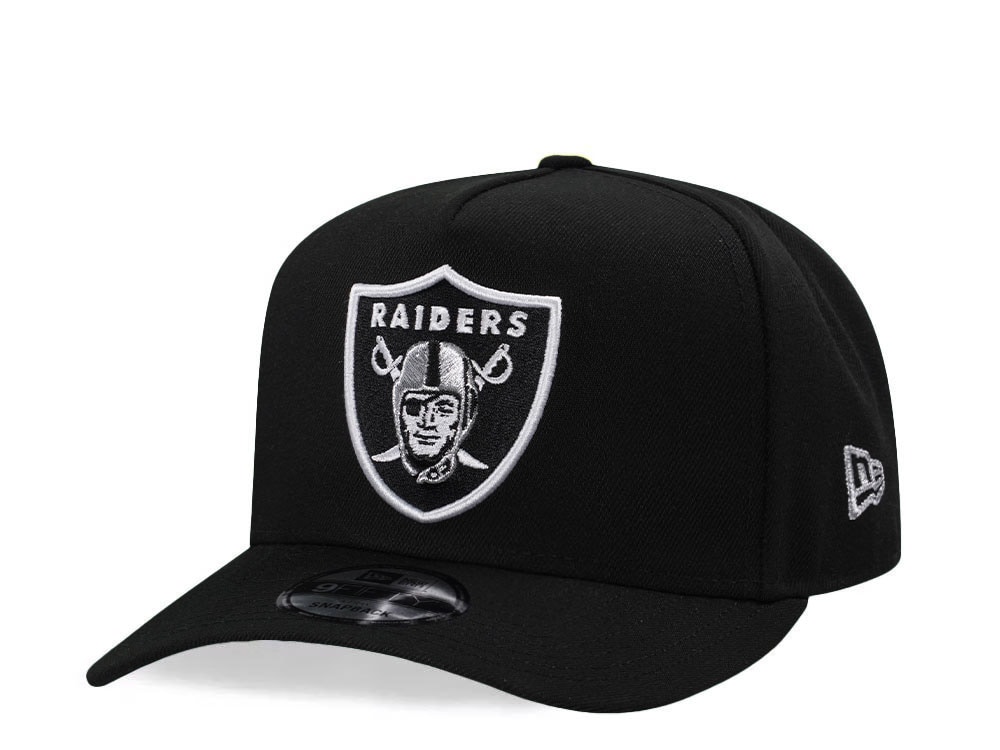 New Era Las Vegas Raiders Black Classic Edition 9Fifty A Frame Snapback Cap