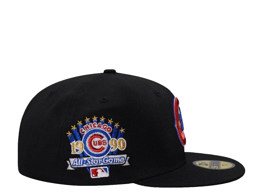 New Era Chicago Cubs All Star Game 1990 Black Wool Throwback Edition 59Fifty Fitted Cap