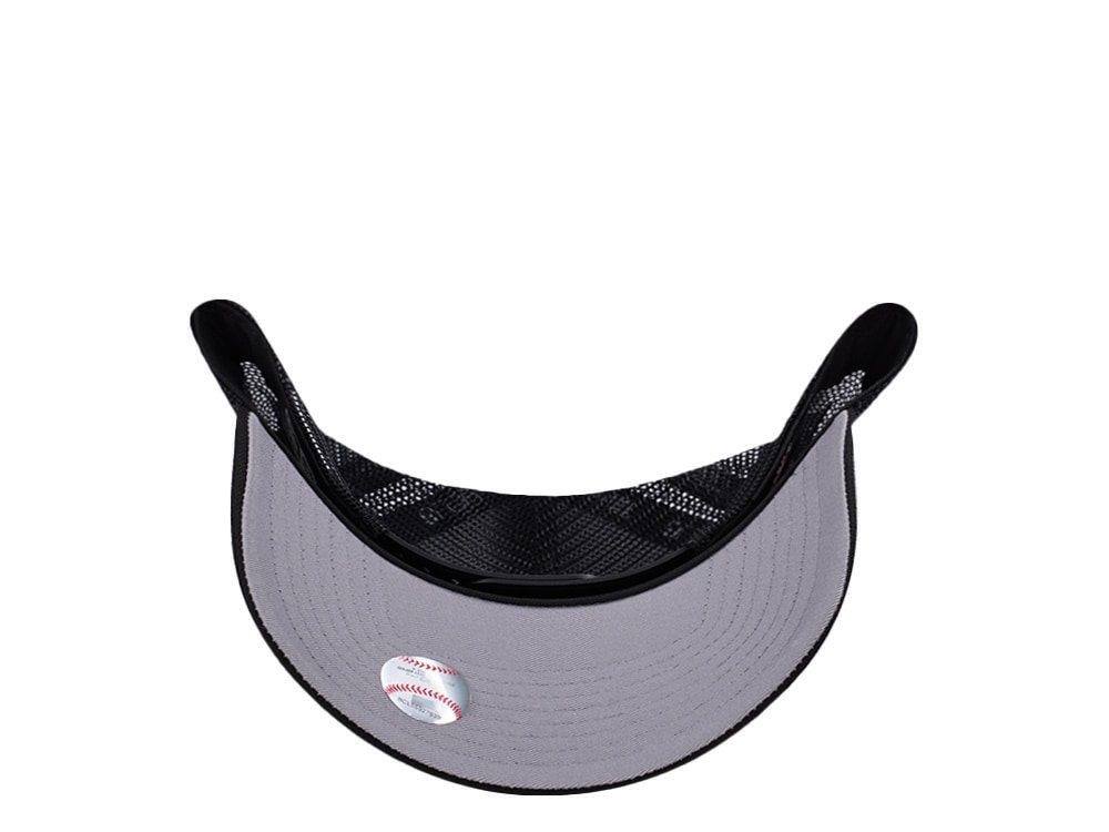 New Era Chicago White Sox Micro Logo Black Edition 9Forty A Frame Trucker Snapback Cap