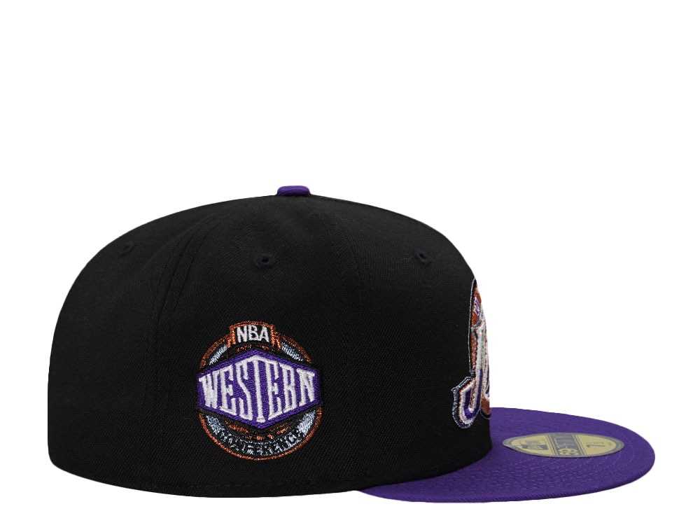 New Era Utah Jazz Western Conference Black Two Tone Edition 59Fifty Fitted Cap