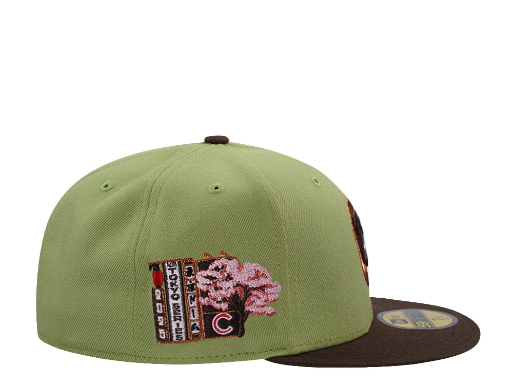 New Era Chicago Cubs Tokyo Series Matcha Two Tone Edition 59Fifty Fitted Cap