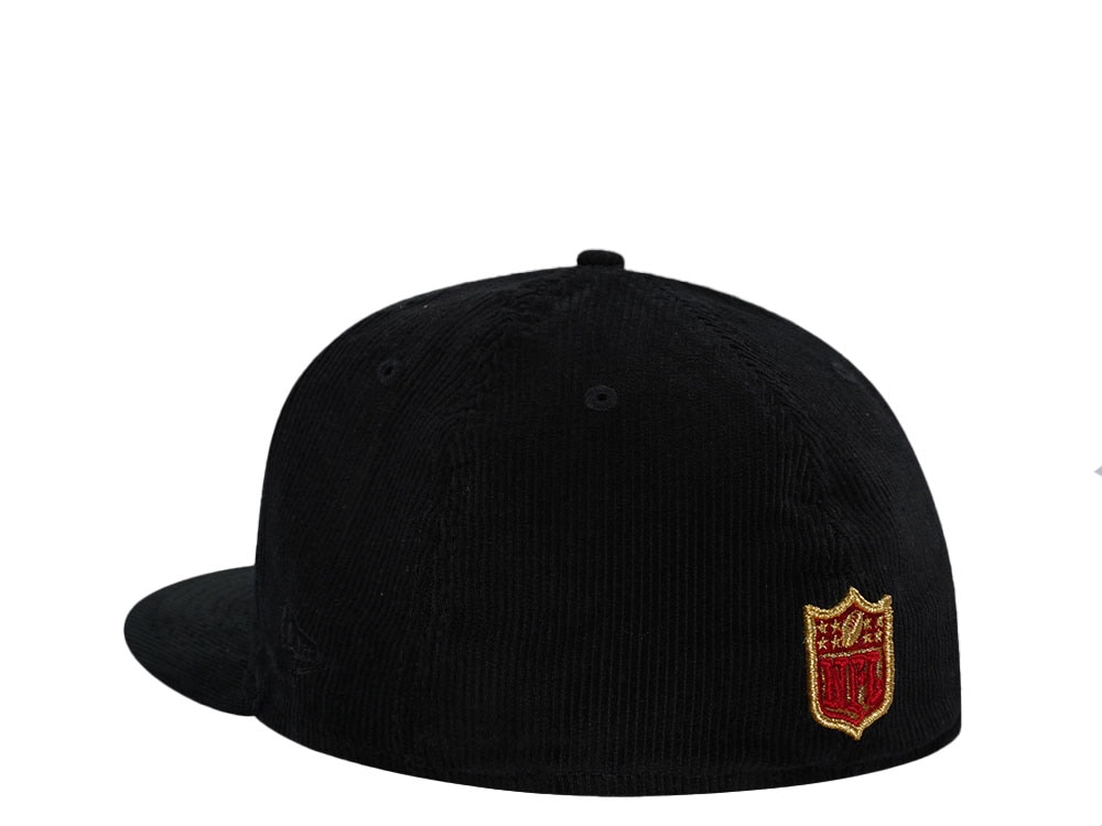New Era San Francisco 49ers Black Cord Throwback Edition 59Fifty Fitted Cap