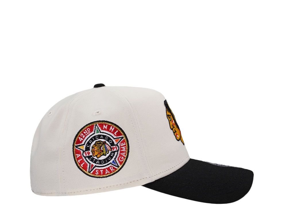 New Era Chicago Blackhawks All Star Game 1991 Chrome Two Tone Edition 9Forty A Frame Snapback Cap