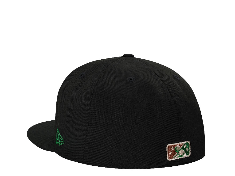 New Era Arkansas Mad Mallards Black Metallic Edition 59Fifty Fitted Cap