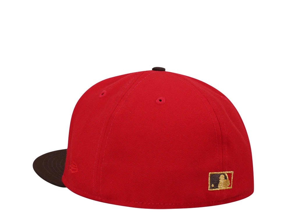 New Era St. Louis Cardinals Busch Stadium Gold Throwback Two Tone Edition 59Fifty Fitted Cap
