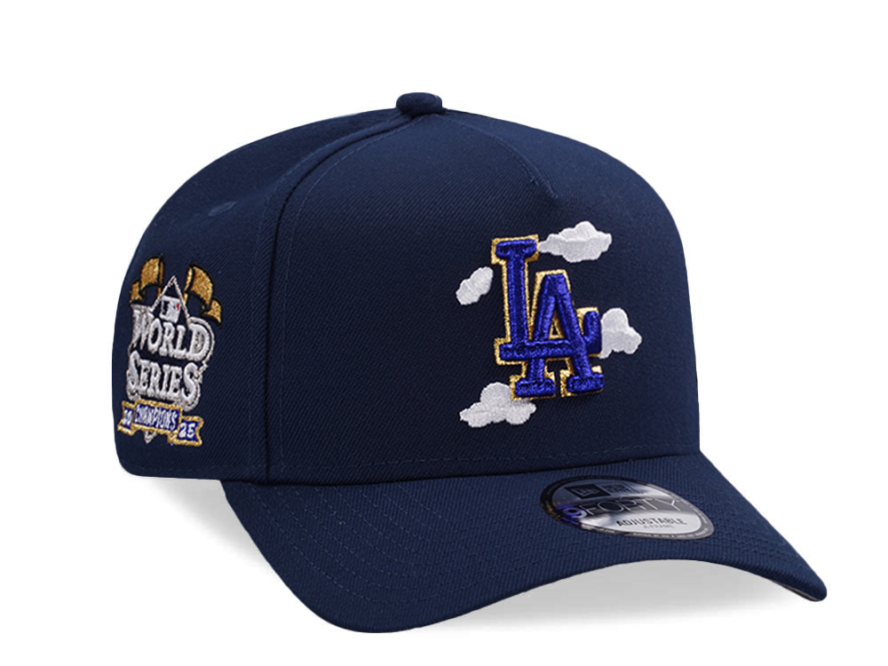 New Era Los Angeles Dodgers World Series 2025 Ocean Blue Prime Edition 9Forty A Frame Snapback Cap
