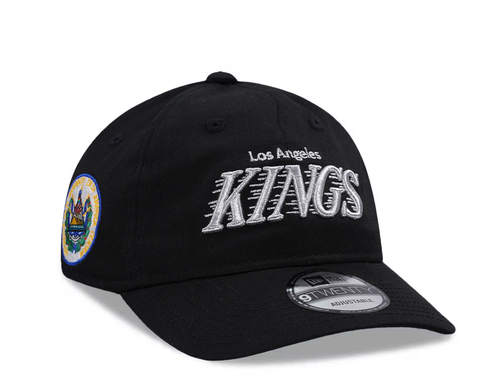 New Era Los Angeles Kings El Salvador Black Prime Edition 9Twenty Strapback Cap