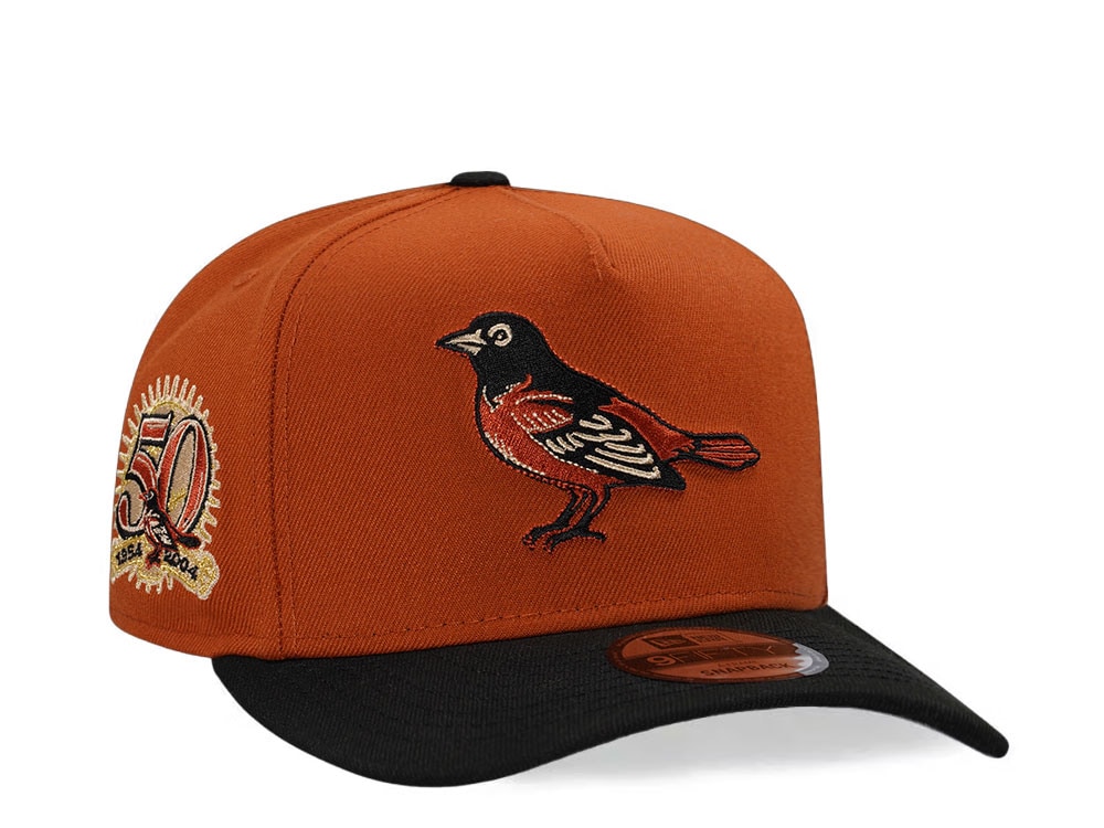 New Era Baltimore Orioles 50th Anniversary Two Tone Edition 9Fifty A Frame Snapback Cap