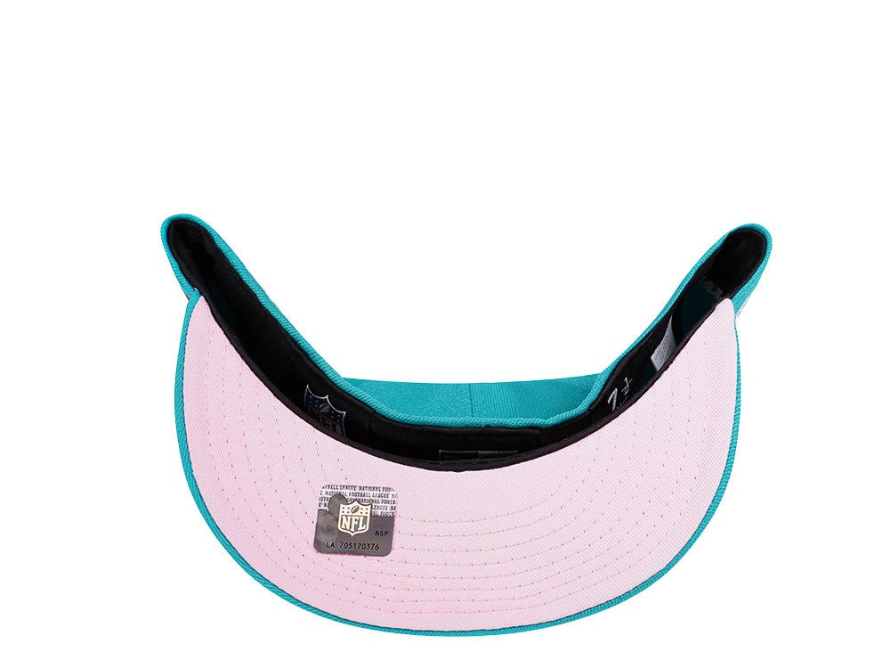 New Era Miami Dolphins Super Bowl XIX Teal and Pink Edition 59Fifty Fitted Cap