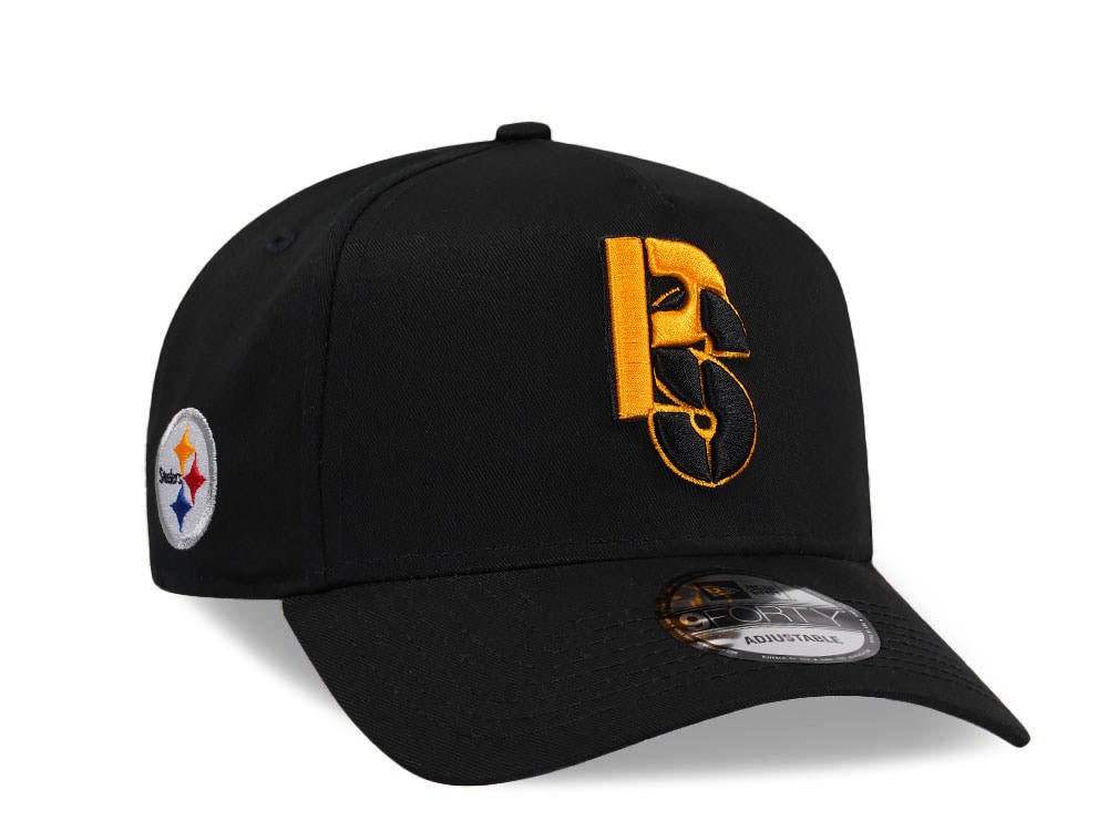 New Era Pittsburgh Steelers City Originals Black 9Forty A Frame Snapback Cap