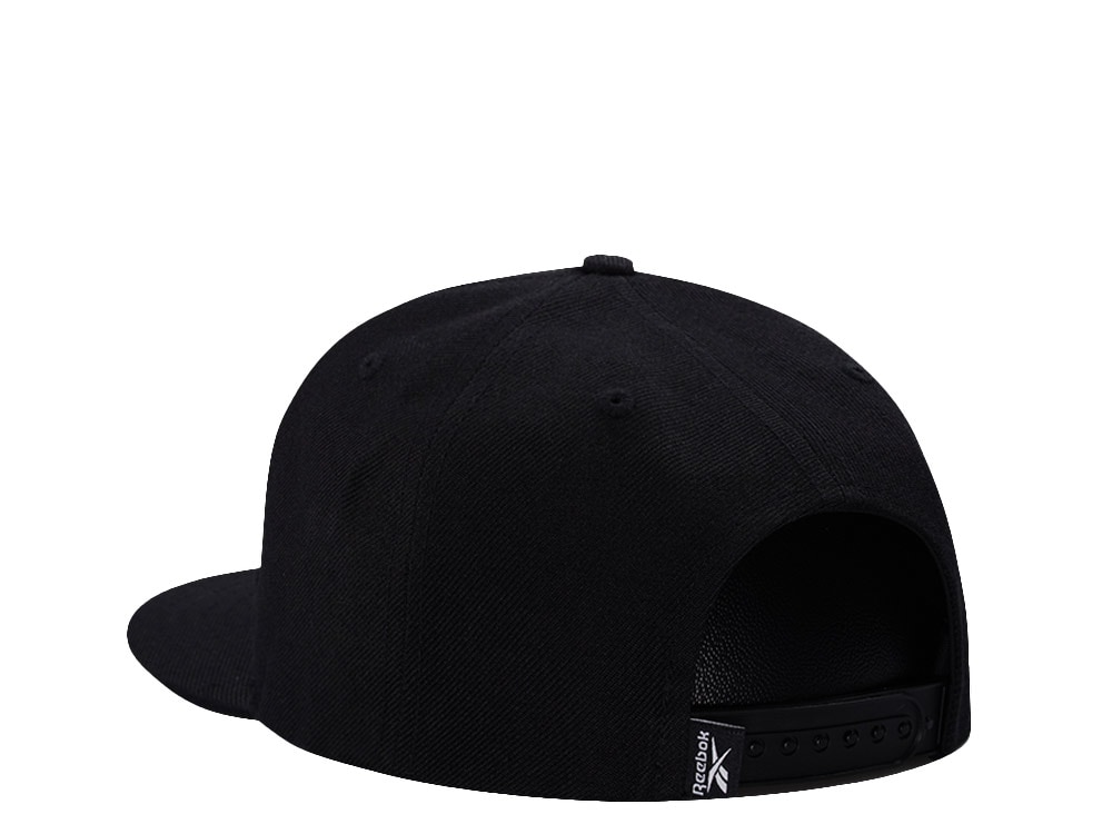 Reebok Text Logo Black Strapback Cap