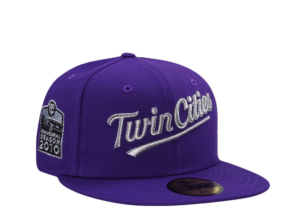 New Era Minnesota Twins Inaugural Season 2010 Purple Prime Edition 59Fifty Fitted Cap