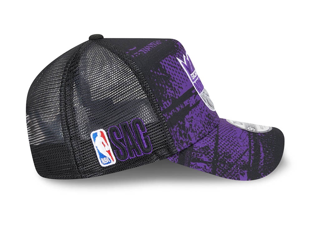 New Era Sacramento Kings NBA Tip Off 2024 Trucker 9Forty A Frame Snapback Cap