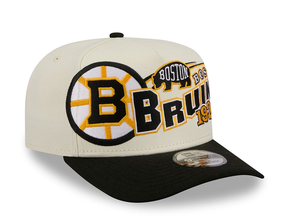 New Era Boston Bruins Classic Logo Two Tone Edition 9Fifty A Frame Snapback Cap
