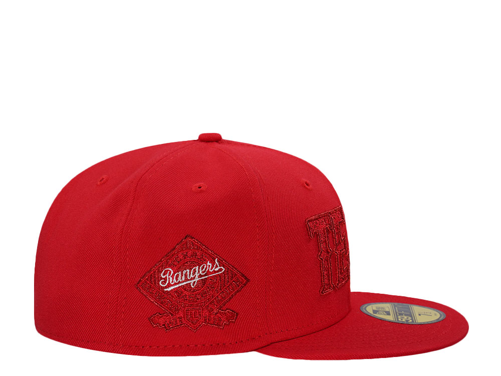 New Era Texas Rangers Arlington Stadium Fire Red Prime Edition 59Fifty Fitted Cap