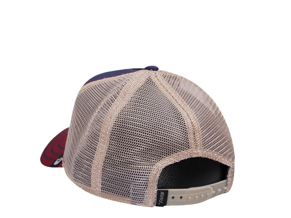 Goorin Bros The Cock Navy Red Trucker Snapback Cap