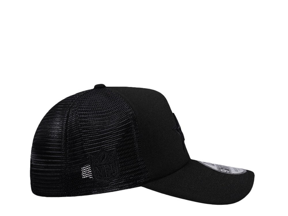 New Era Dallas Cowboys Black Foam Trucker 9Forty A Frame Snapback Cap