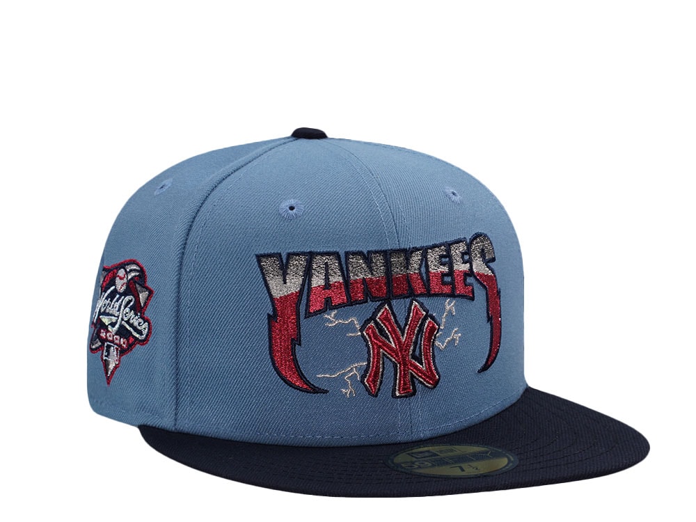 New Era New York Yankees World Series 2000 Faded Blue Two Tone Edition 59Fifty Fitted Cap