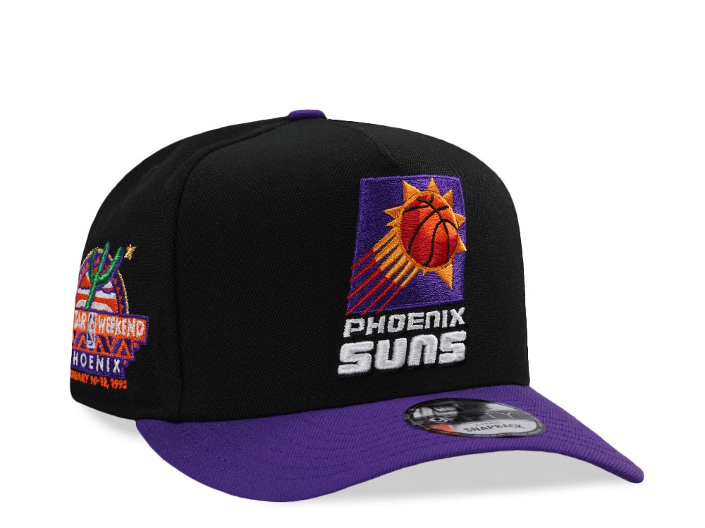New Era Phoenix Suns All Star Weekend 1995 Black Two Tone Edition 9Fifty A Frame Snapback Cap
