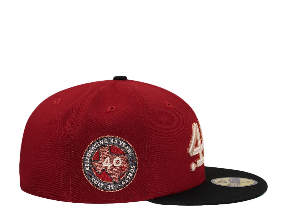 New Era Houston Colts 40th Anniversary Brick Throwback Two Tone Edition 59Fifty Fitted Cap