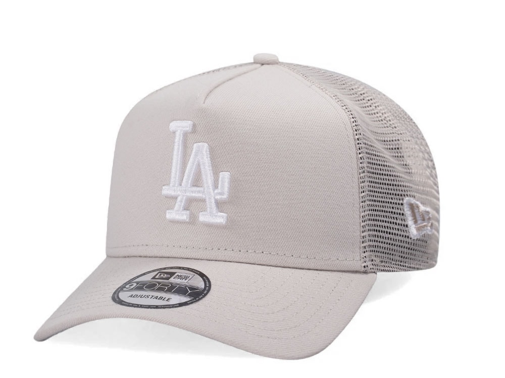 New Era Los Angeles Dodgers Stone Classic Trucker A Frame 9Forty Snapback Cap