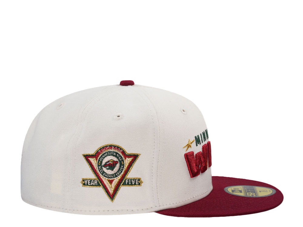 New Era Minnesota Wild 5th Anniversary Chrome Throwback Edition 59Fifty Fitted Cap