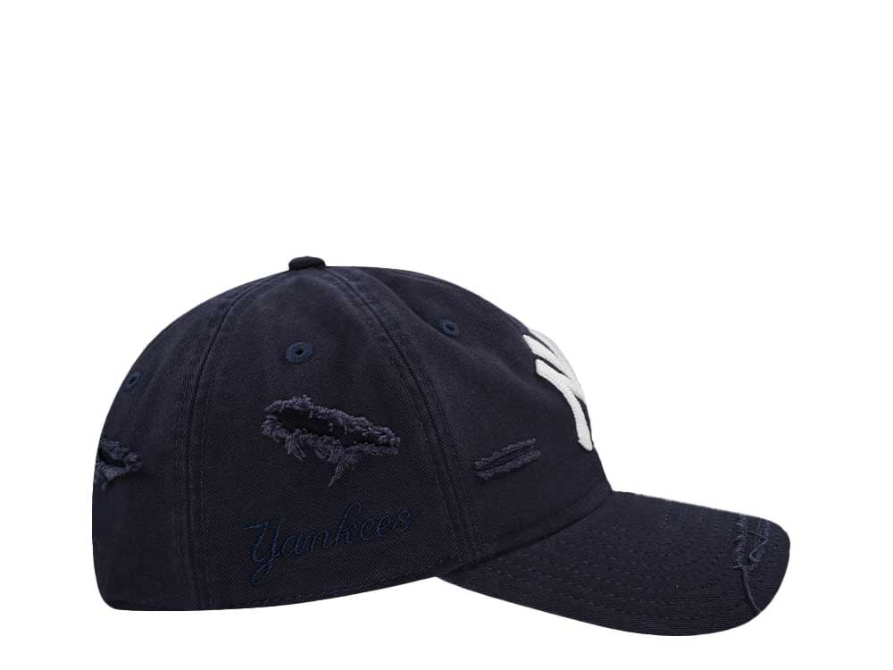 New Era New York Yankees Navy Washed Distress 9Twenty Strapback Cap