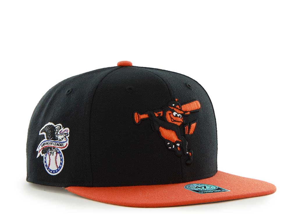 47Brand Baltimore Orioles Sure Shot Captain Alternate Two Tone Snapback Cap