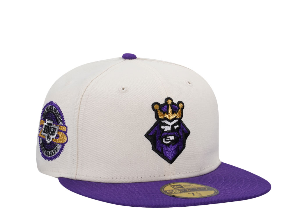 New Era Los Angeles Kings 25th Anniversary Chrome Two Tone Throwback Edition 59Fifty Fitted Cap