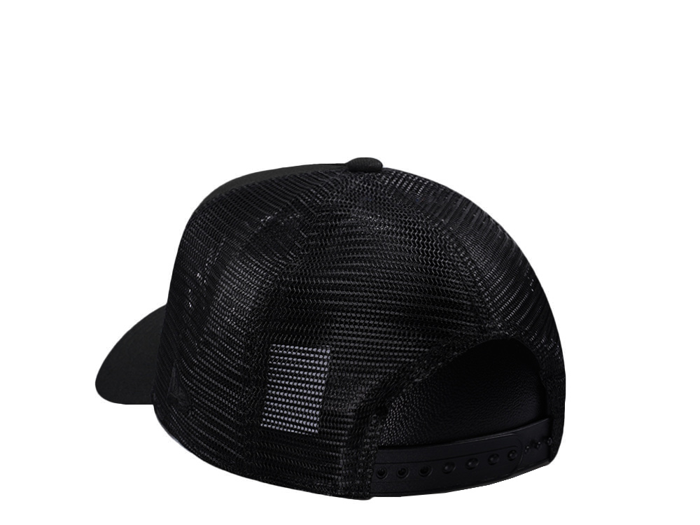 New Era Los Angeles Dodgers Black On Black Edition 9Forty A Frame Trucker Snapback Cap