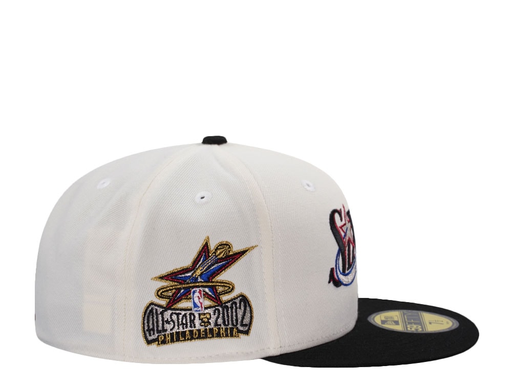 New Era Philadelphia 76ers All Star Game 2002 Chrome Two Tone Edition 59Fifty Fitted Cap