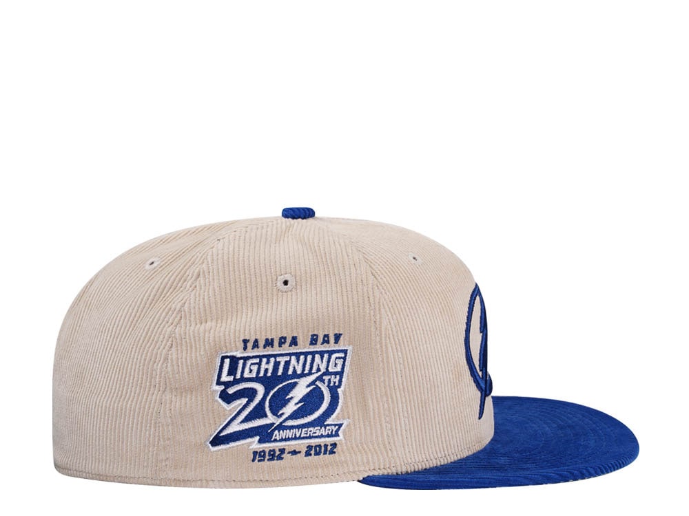 Mitchell & Ness Tampa Bay Lightning 20th Anniversary Two Tone Cord Edition Dynasty Fitted Cap
