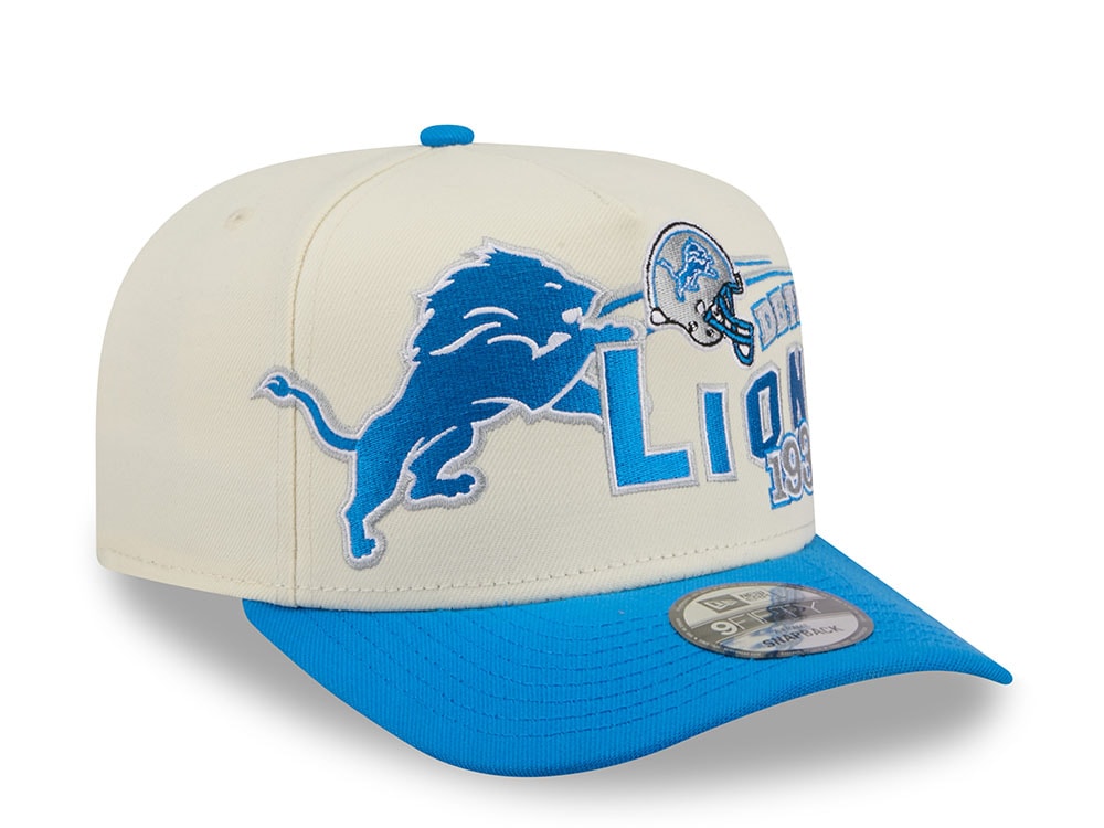 New Era Detroit Lions Classic Logo Two Tone Edition 9Fifty A Frame Snapback Cap