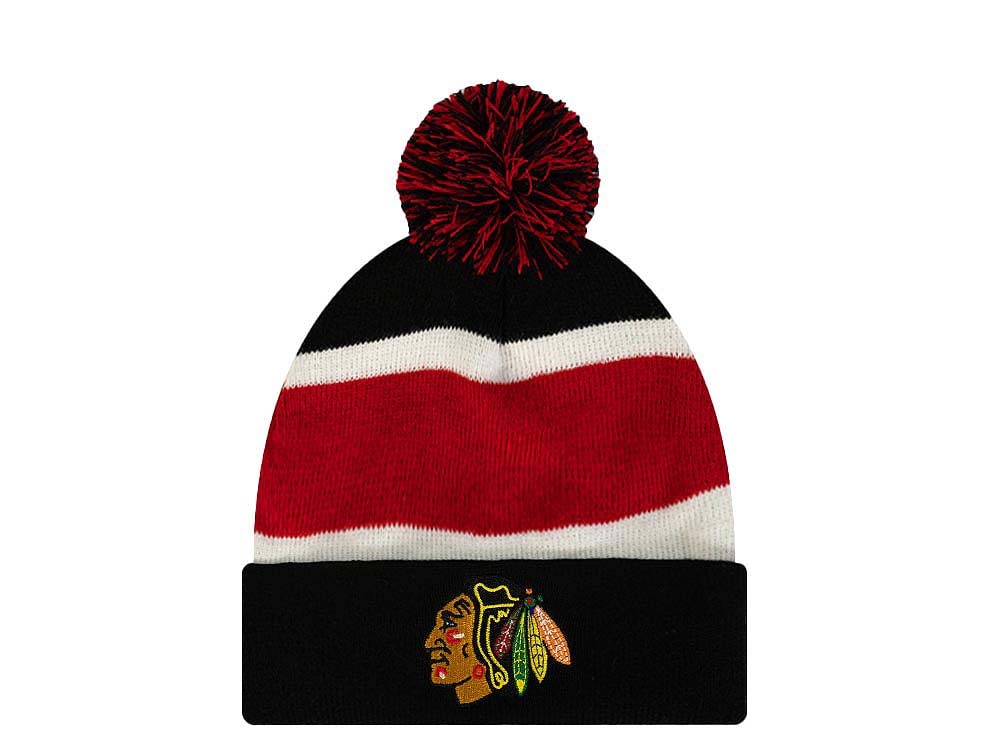 Mitchell & Ness Chicago Blackhawks Stripe Pom Cappelli
