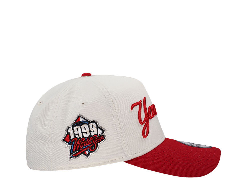 New Era New York Yankees World Series 1999 Chrome Two Tone Edition 9Forty A Frame Snapback Cap