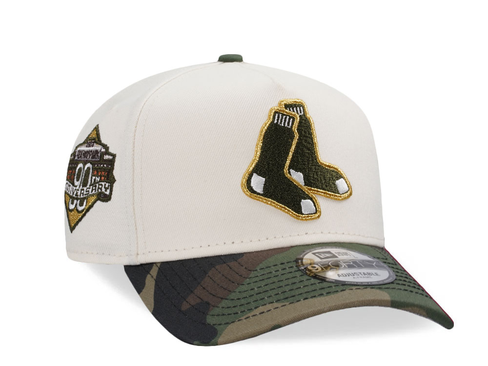 New Era Boston Red Sox Fenway 90th Anniversary Chrome Camo Two Tone Edition 9Forty A Frame Snapback Cap