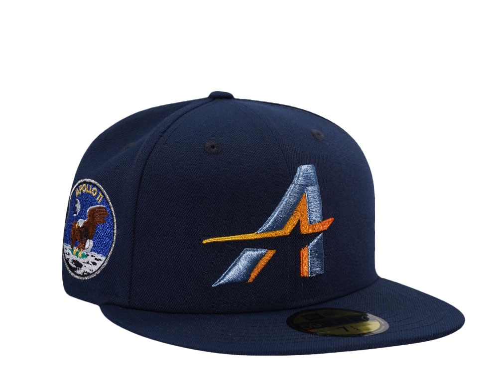 New Era Houston Astros Apollo 11 Ocean Blue Prime Edition 59Fifty Fitted Cap