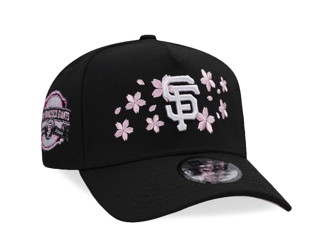 New Era San Francisco Giants 2000 Cherry Blossom Black Pink Edition 9Forty A Frame Snapback Cap